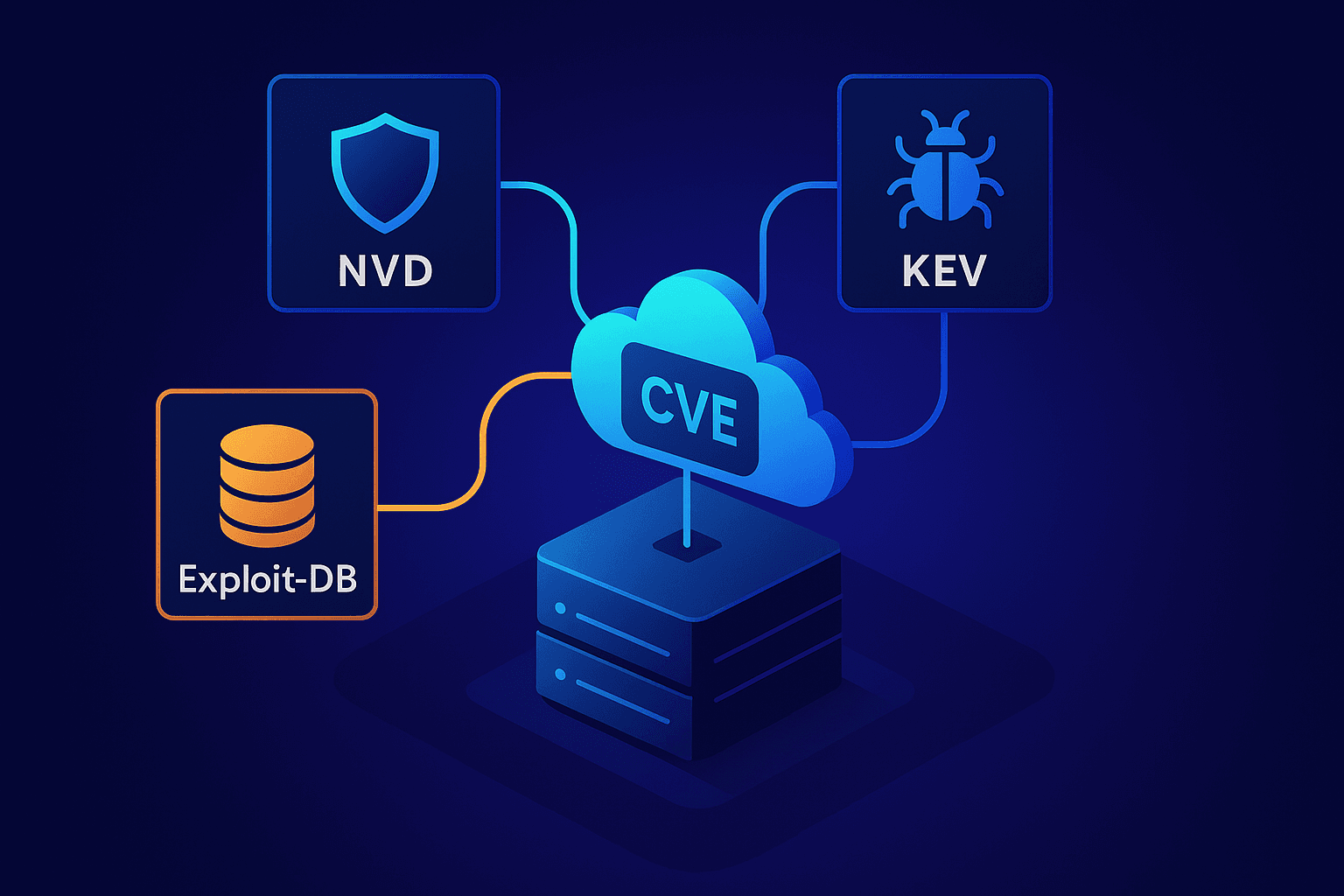 The NVD + KEV + Exploit-DB Ingestor: Three Feeds, One CVE Truth