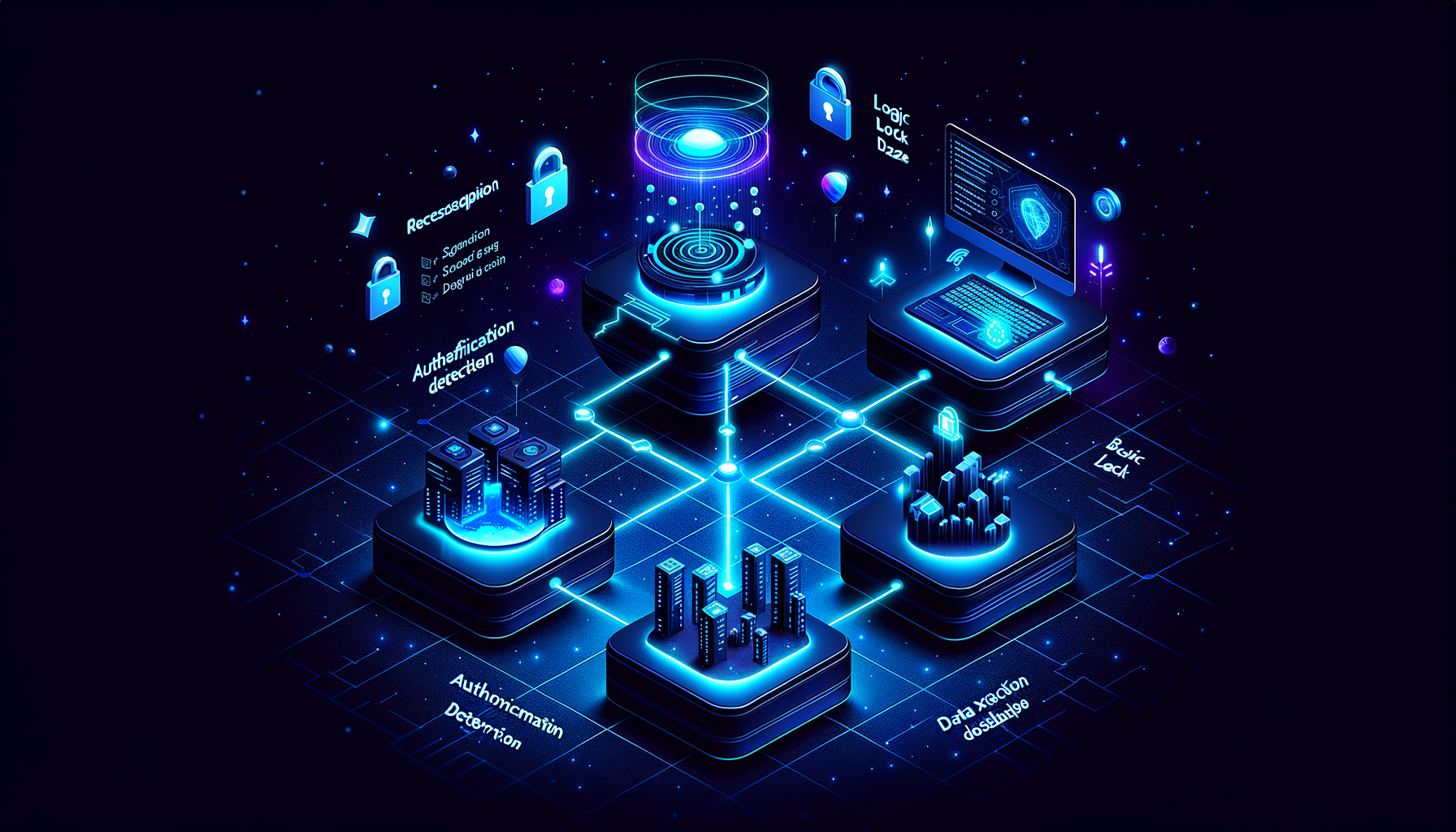 Isometric illustration of API penetration testing workflow stages from reconnaissance to reporting