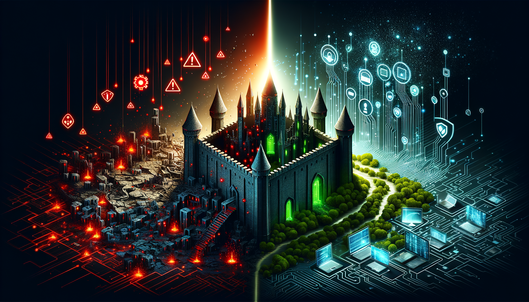 Split comparison showing the cost of a data breach versus the cost of proactive security testing