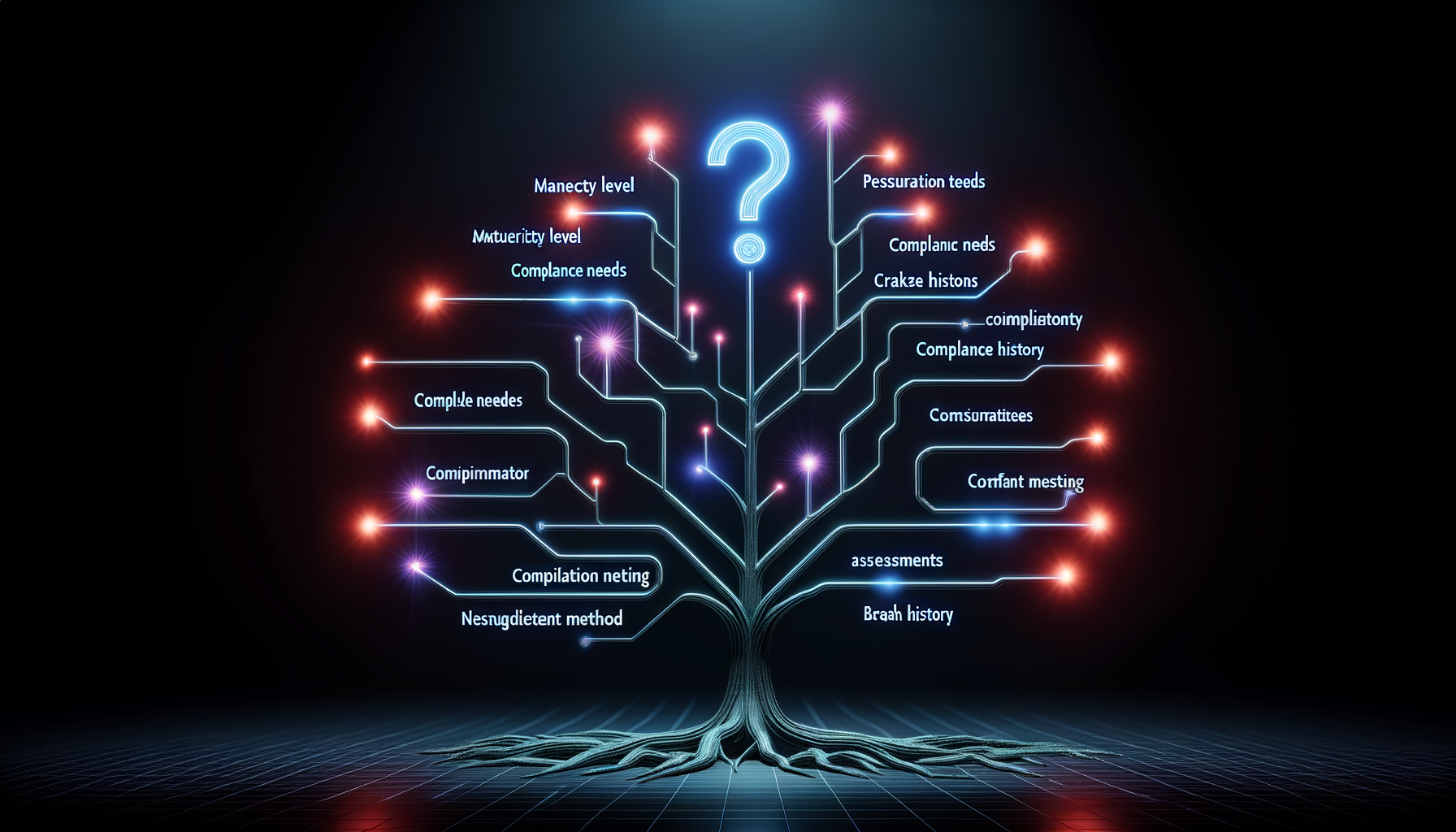 Decision tree with branching paths leading to recommended cloud security assessment approaches