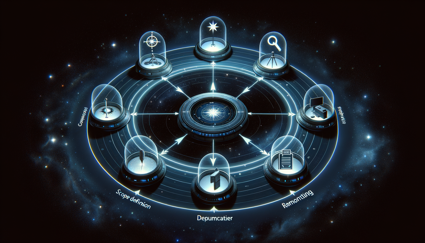 Orbital system showing the penetration testing lifecycle stages